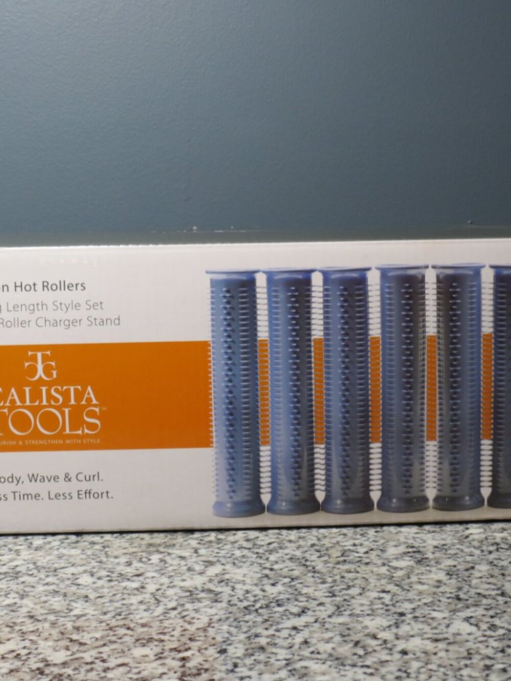 Calisa Tools Ion Hot Rollers Long Length Style set th 6 Roller Charger Stand NEW